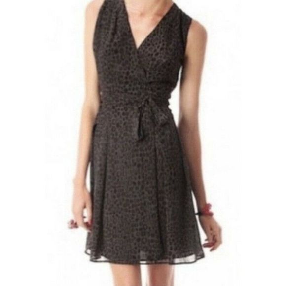Kirna Zabete for target leopard print dress - size 2 - gray/black - Picture 1 of 7